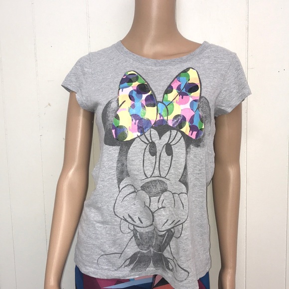 Little girl Minnie mouse T-shirt size large DISNEY - Picture 1 of 6